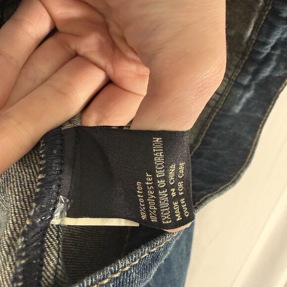 Suzanne Betro Denim Jack Women's 3X Medium Wash Blue Button Up Cotton Blend - Picture 6 of 10